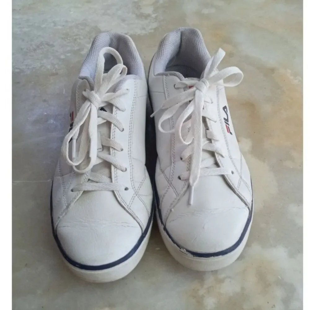 FILA Men's sz. 8 Original Court Leather White Shoes